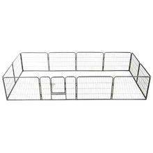 Dog Playpen Black Powder-Coated Steel 23.6 x 31.5 12-panel