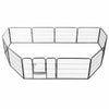 Dog Playpen Black Powder-Coated Steel 23.6 x 31.5 12-panel