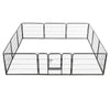 Dog Playpen Black Powder-Coated Steel 23.6 x 31.5 12-panel