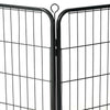 Dog Playpen Black Powder-Coated Steel 23.6 x 31.5 12-panel