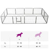 Dog Playpen Black Powder-Coated Steel 23.6 x 31.5 12-panel
