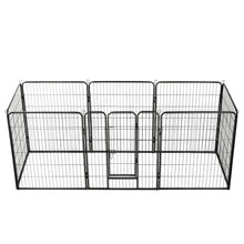 Dog Playpen Black Powder-Coated Steel 31.5 x 39.4 8-panel