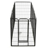 Dog Playpen Black Powder-Coated Steel 31.5 x 39.4 8-panel