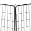 Dog Playpen Black Powder-Coated Steel 31.5 x 39.4 8-panel