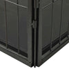 Dog Playpen Black Powder-coated steel 36.0x23.2x24.0 in Foldable