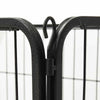 Dog Playpen Black Powder-coated steel 36.0x23.2x24.0 in Foldable