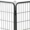 Dog Playpen Black Powder-Coated Steel Large Collapsible 31.5W x 31.5D x 31.5H
