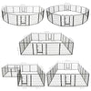 Dog Playpen Black Powder-Coated Steel Large Collapsible 31.5W x 31.5D x 31.5H