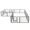 Dog Playpen Black Powder-Coated Steel 23.6 x 31.5 16-panel