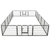 Dog Playpen Black Powder-Coated Steel 23.6 x 31.5 16-panel