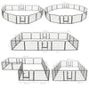 Dog Playpen Black Powder-Coated Steel 23.6 x 31.5 16-panel