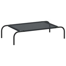 Dog Bed Black Textilene And Powder-Coated Steel Small