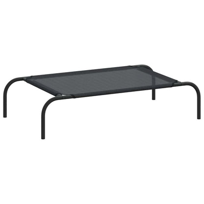 Dog Bed Black Textilene And Powder-Coated Steel Small