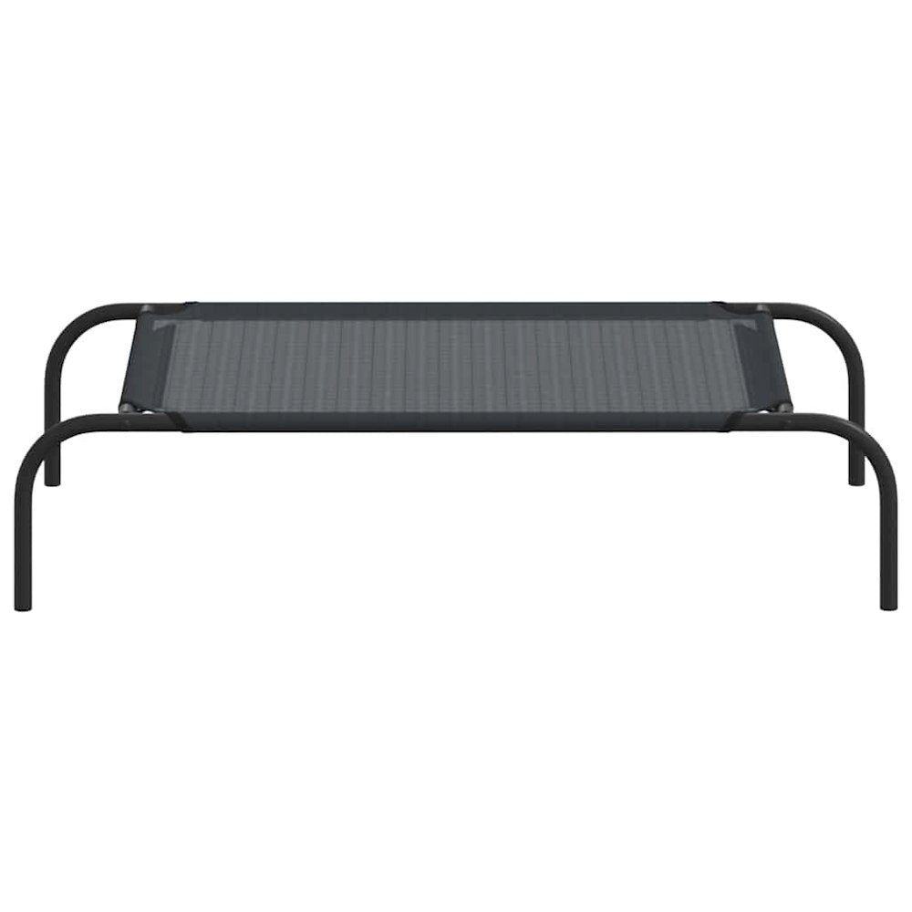 Dog Bed Black Textilene And Powder-Coated Steel Small