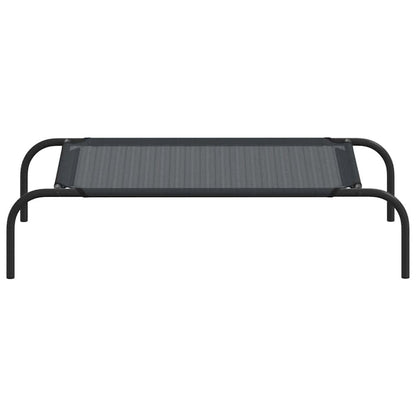 Dog Bed Black Textilene And Powder-Coated Steel Small