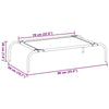 Dog Bed Black Textilene And Powder-Coated Steel Small