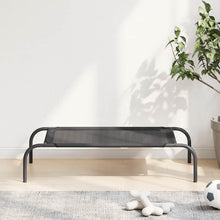 Dog Bed Black Textilene And Powder-Coated Steel Small