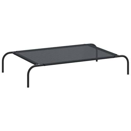 Dog Bed Black 30% Polyester, 70% Pvc, Powder-Coated Steel Large