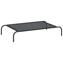 Dog Bed Black 30% Polyester, 70% PVC, Powder-Coated Steel Large