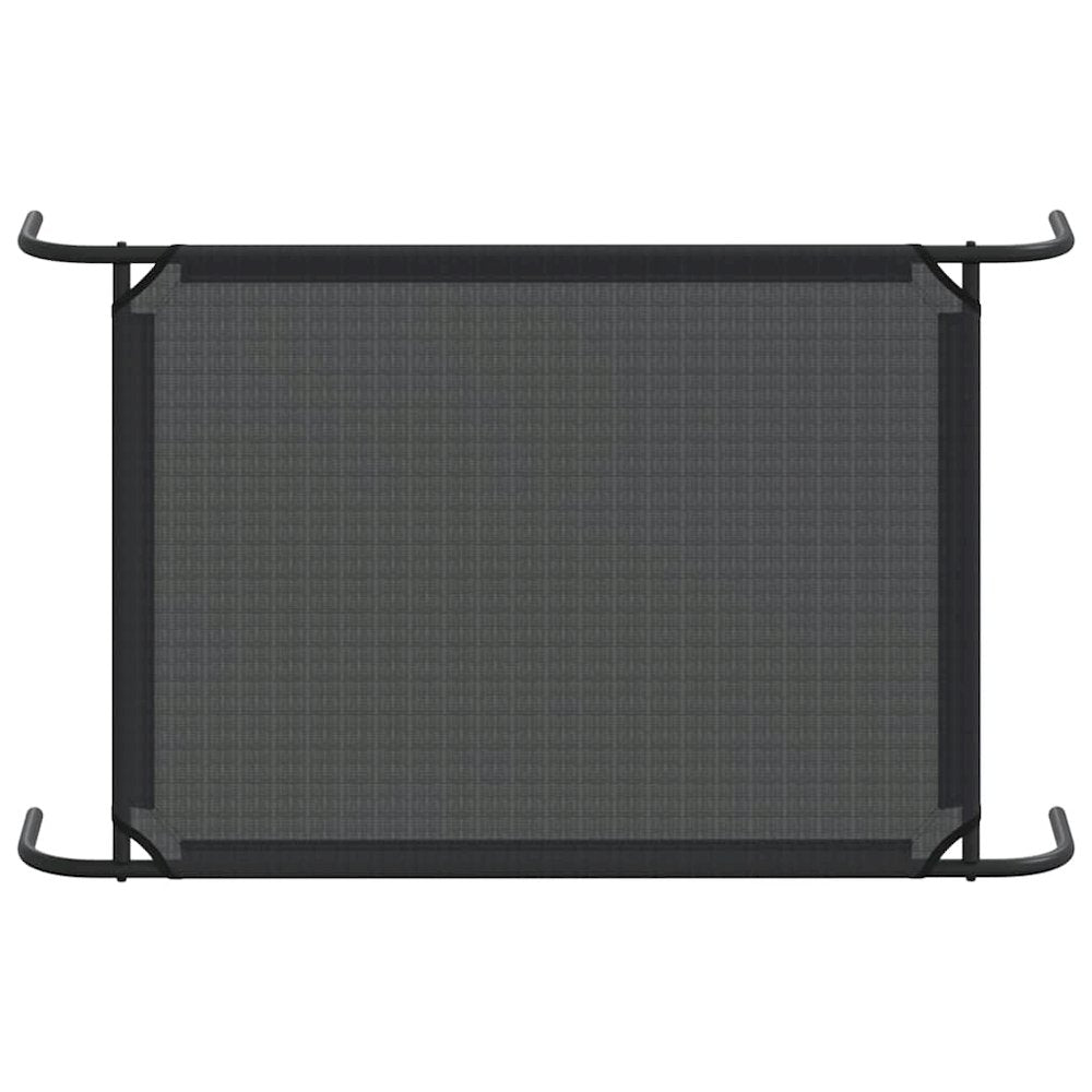 Dog Bed Black 30% Polyester, 70% Pvc, Powder-Coated Steel Large