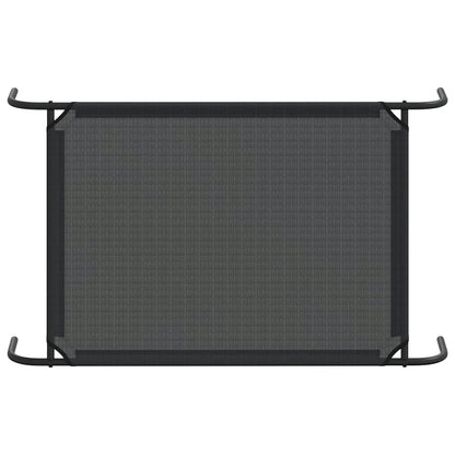 Dog Bed Black 30% Polyester, 70% Pvc, Powder-Coated Steel Large