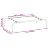 Dog Bed Black 30% Polyester, 70% Pvc, Powder-Coated Steel Large