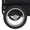 Pet Bike Trailer Red And Black Oxford Fabric And Steel Collapsible