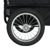 Pet Bike Trailer Grey And Blue Oxford Fabric And Steel 20.9 Lb