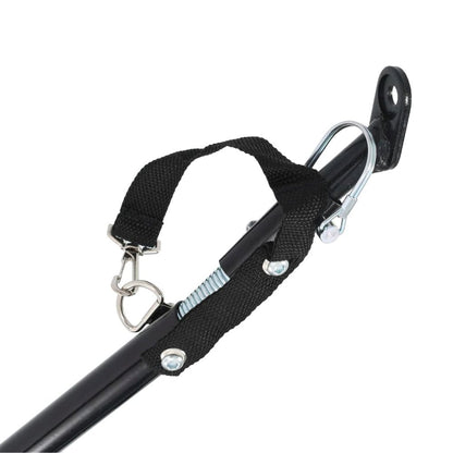 Pet Bike Trailer Grey And Blue Oxford Fabric And Steel 20.9 Lb