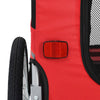 Pet Bike Trailer Red And Black Oxford Fabric And Steel Medium