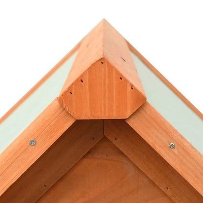 Dog House Brown And Green Solid Pine And Fir Wood Medium