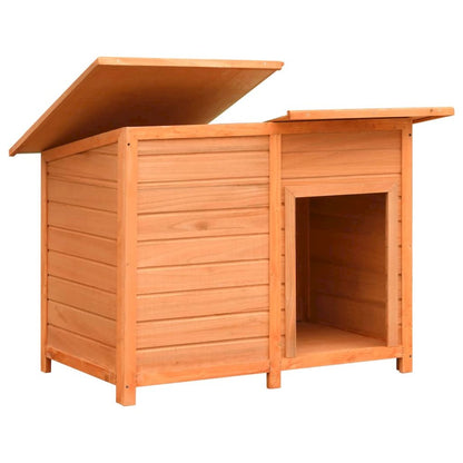 Dog House Brown, Green Solid Pine Wood