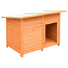 Dog House Brown, Green Solid Pine Wood