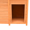 Dog House Brown, Green Solid Pine Wood