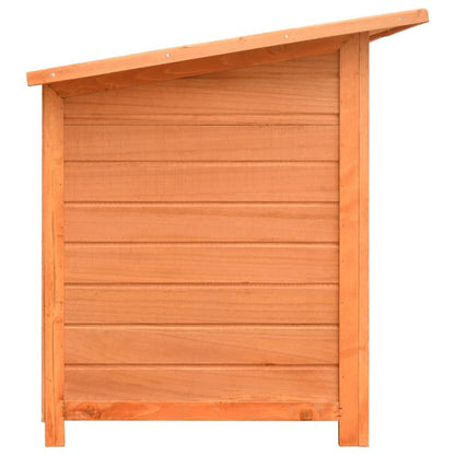 Dog House Brown, Green Solid Pine Wood