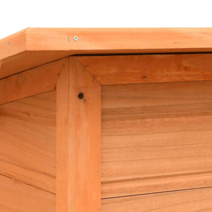 Dog House Brown, Green Solid Pine Wood