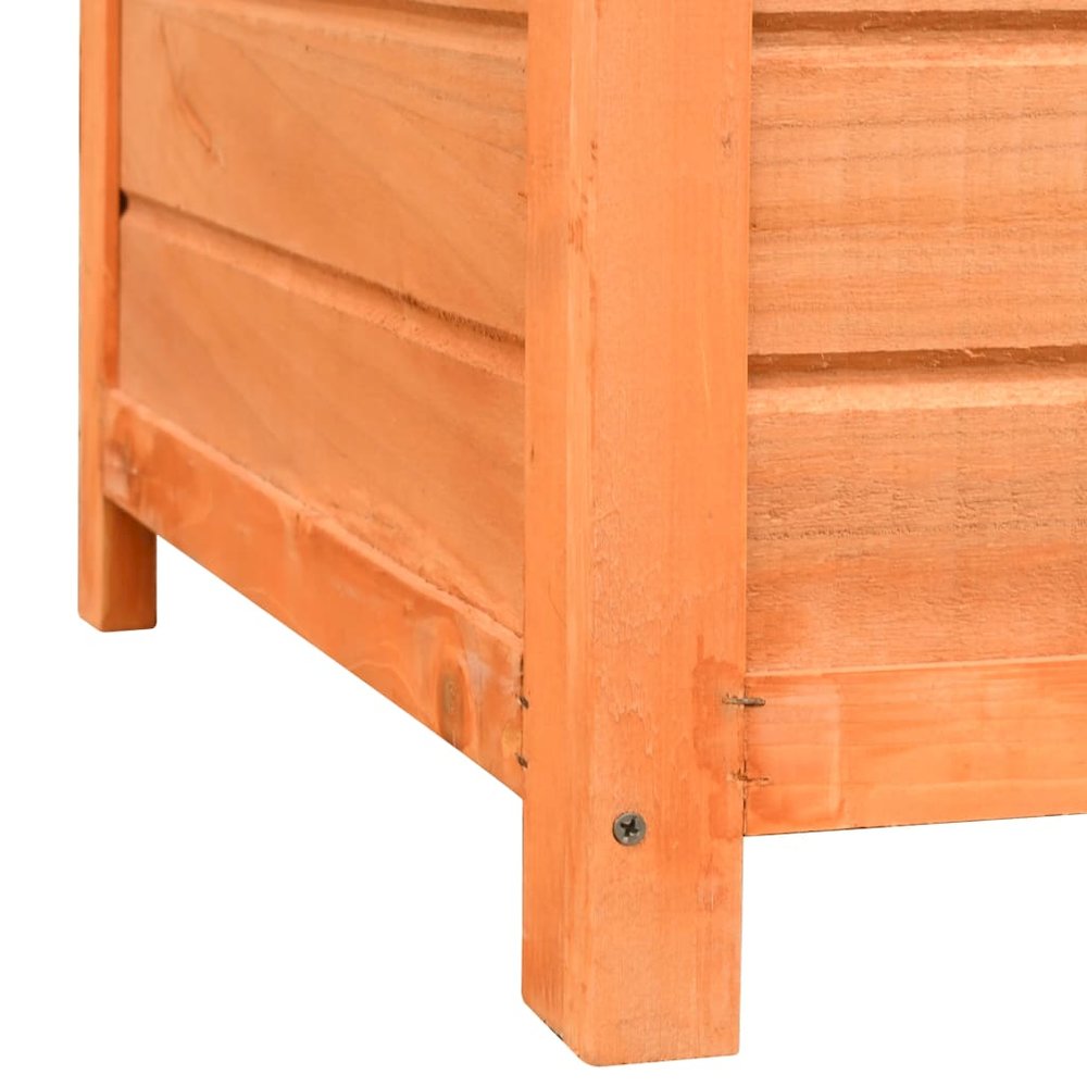 Dog House Brown, Green Solid Pine Wood