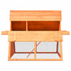 Rabbit Hutch Brown Solid Pine Wood