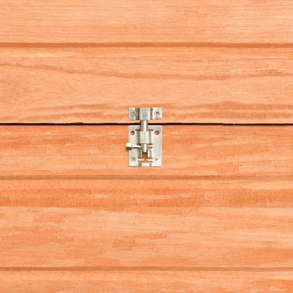 Rabbit Hutch Brown Solid Pine Wood