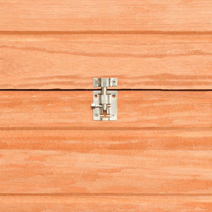 Rabbit Hutch Brown Solid Pine Wood