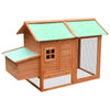 Chicken Coop Brown And Green Solid Pine/Fir Wood