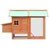 Chicken Coop Brown And Green Solid Pine/Fir Wood