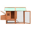 Chicken Coop Brown And Green Solid Pine/Fir Wood
