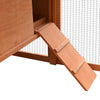 Chicken Coop Brown And Green Solid Pine/Fir Wood