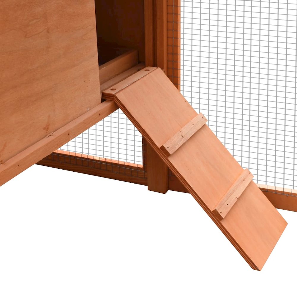Chicken Coop Brown And Green Solid Pine/Fir Wood