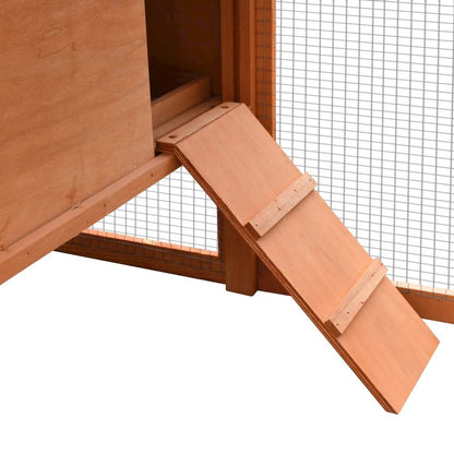 Chicken Coop Brown And Green Solid Pine/Fir Wood