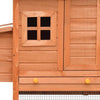 Chicken Coop Brown And Green Solid Pine/Fir Wood