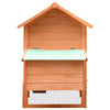 Chicken Coop Brown And Green Solid Pine/Fir Wood