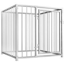 Dog Kennel Silver Steel Tough Dog Kennel