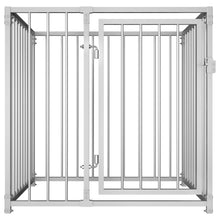 Dog Kennel Silver Steel Tough Dog Kennel